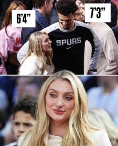 Em gái của Curry cao 1m93 xuất hiện tại Paris 🦓 và chụp ảnh cùng Wembanyama cao 2m21